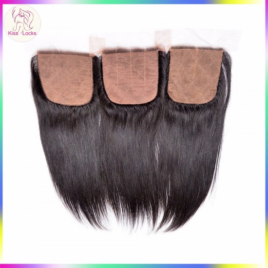 Excellent Quality Silk Base Closure Natural Straight Raw Virgin Human Hair 4x4 closure