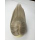 Silk base 3"x5" women's toppers 100% high quality Raw human hair #P9/613 blended colors grey coverage