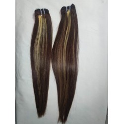 Piano color #4/27 highlights  raw hair quality smooth straight texture 3/4 bundles different deals ship in 2 days