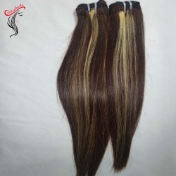 Piano color #4/27 highlights  raw hair quality smooth straight texture 3/4 bundles different deals ship in 2 days